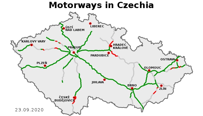 Autobahnen in Tschechien